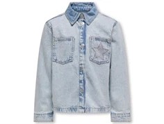 Kids ONLY light blue denim star cowboyjakke